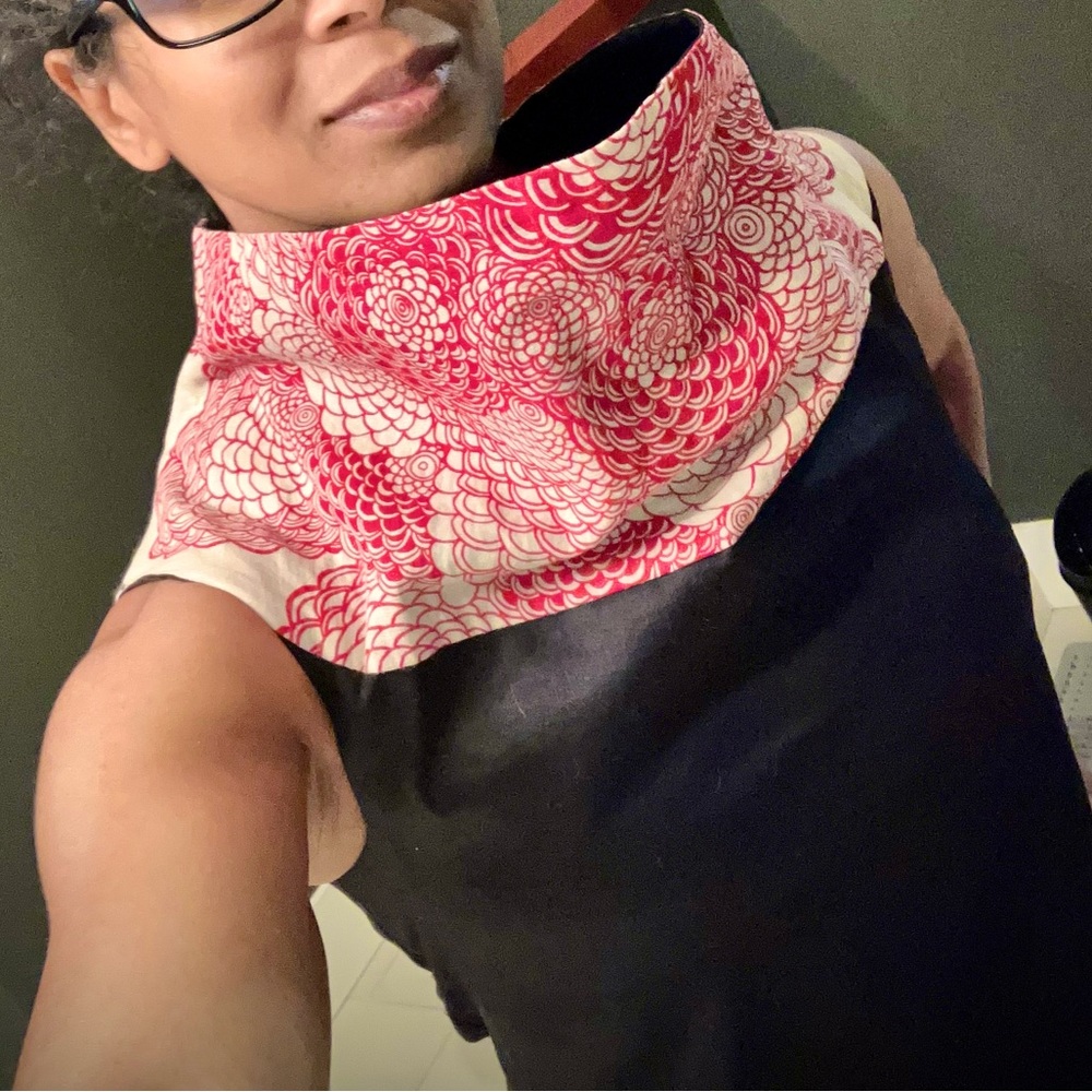 Designer Mandala Cowl Neck Top